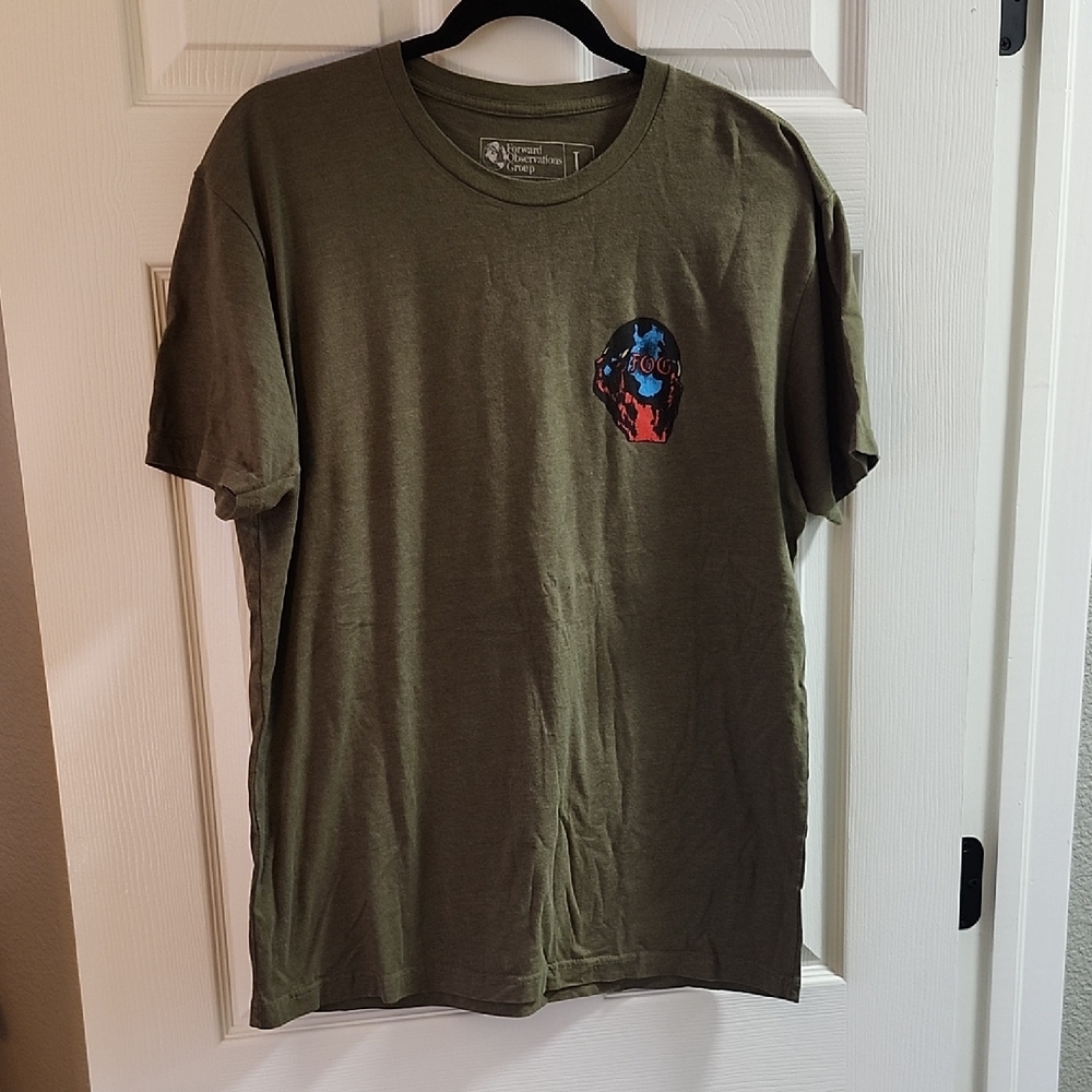 Olive Green Graphic T-Shirt